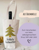 Flaschen-Geschenkbeutel "Frohe Weihnachten"-RollinArt