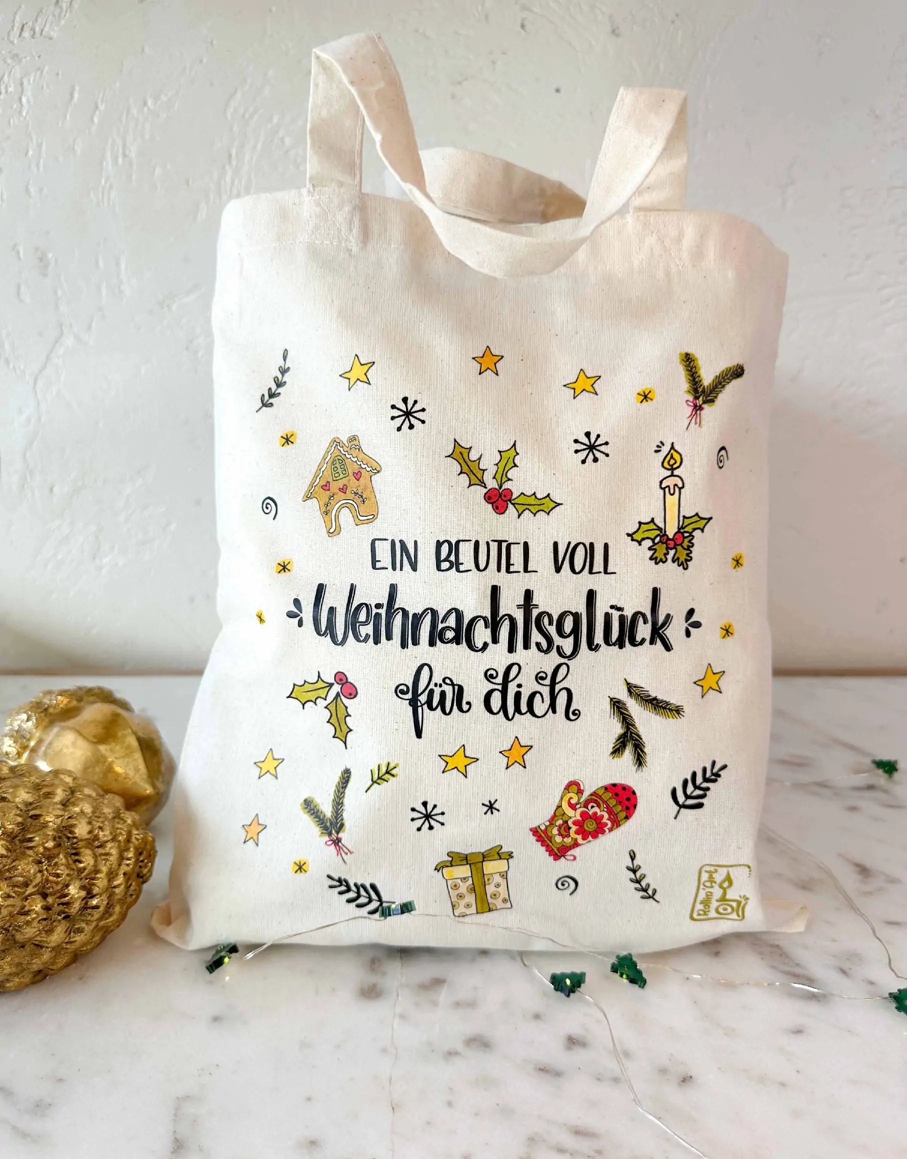 Geschenktäschchen "Weihnachtsglück"-RollinArt