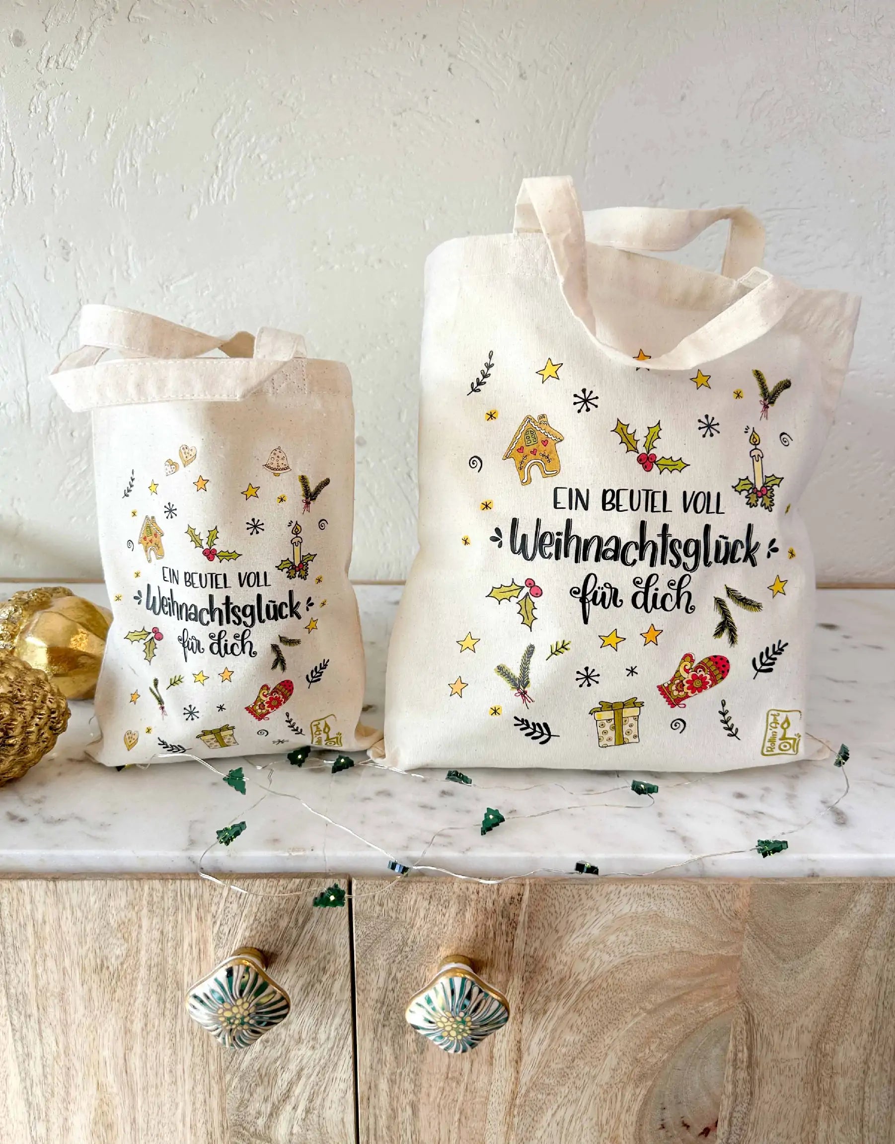 Geschenktäschchen "Weihnachtsglück"-RollinArt